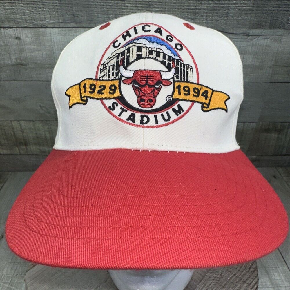 Vintage Chicago Bulls 1994 Snapback Hat Chicago Stadium Rare